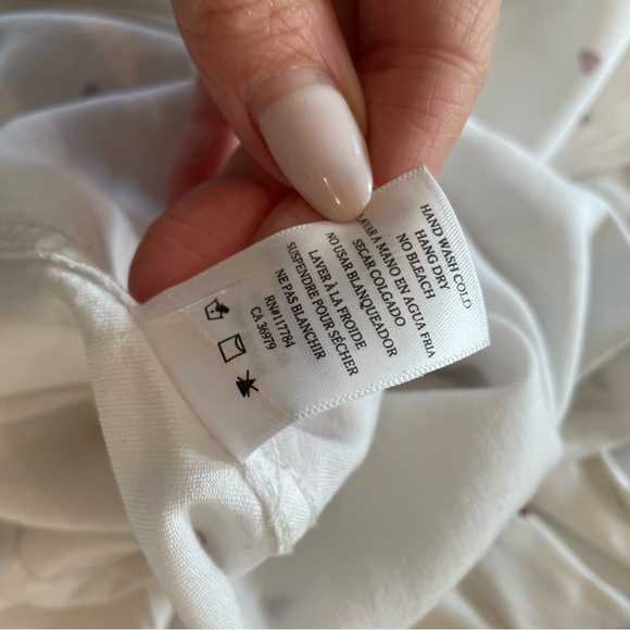 NWOT RAILS BUTTON DOWN - XS. White with hearts ♥️ - Picture 9 of 11